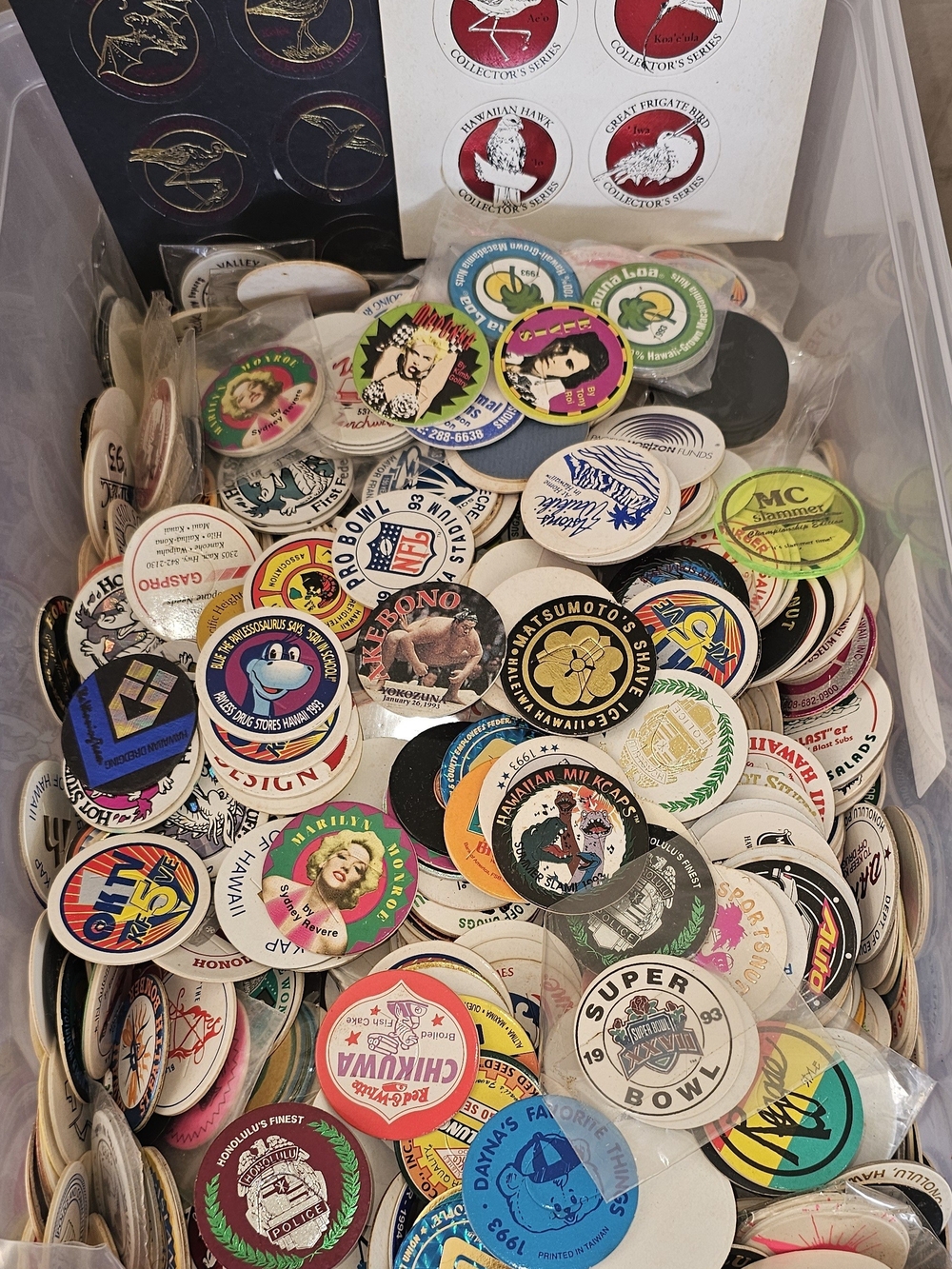 Vintage Collectible Hawaii Nostaglia POGS! One Super Grand Slammer!